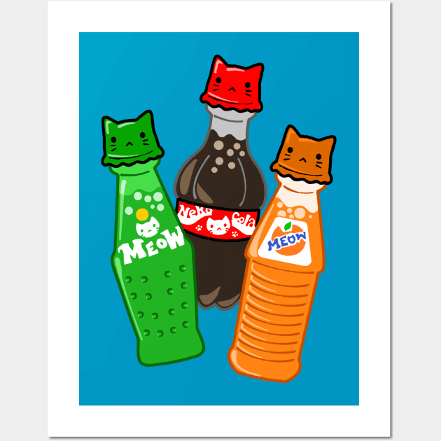 Kitty Pop Soda Wall Art by wss3